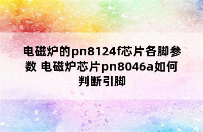 电磁炉的pn8124f芯片各脚参数 电磁炉芯片pn8046a如何判断引脚